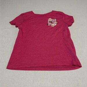 Old Navy Girls Size Large 10/12 Kids Pink Graphic T-Shirt